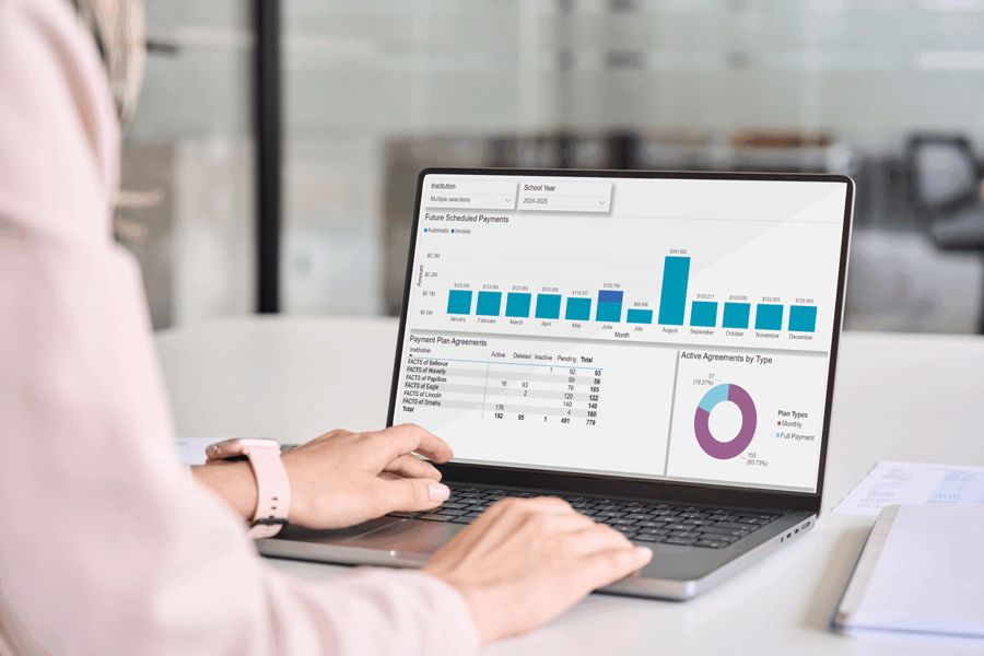 School official using FACTS Data Insights