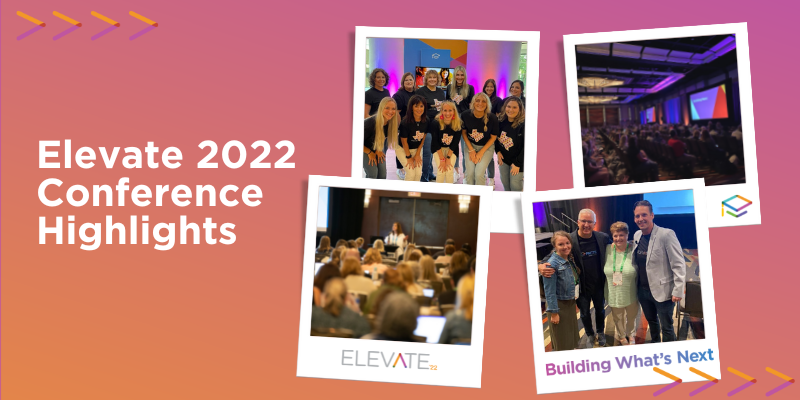 Polaroid collage of the Elevate 2022 conference