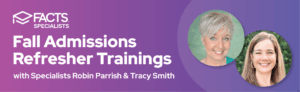 Fall Admissions Refresher trainings