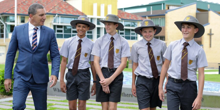 Padua College students in uniform